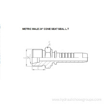 Metric Male 24° Cone Seat Seal LT 10411